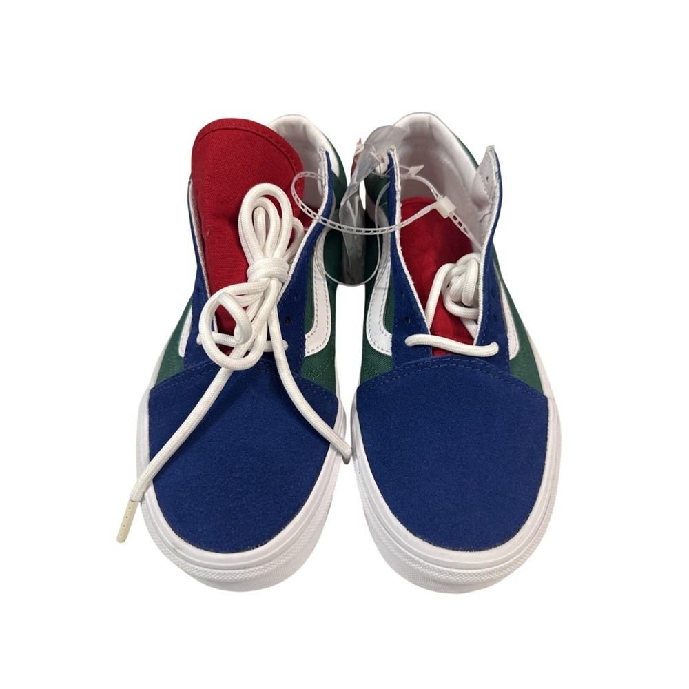 NO‎ BOX VANS  Old Skool Yacht Club SIZE 7 US Mens Blue, Green, Yellow, Red
